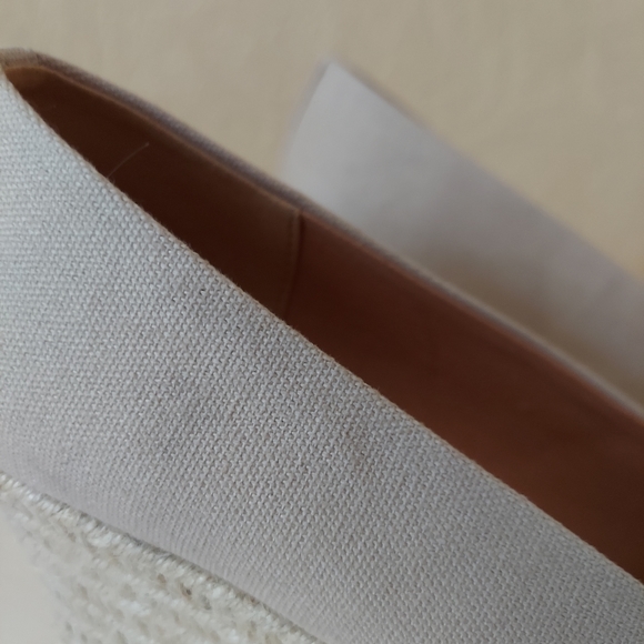 J. Crew Factory Canvas Espadrille Wedges Beige - Picture 4 of 9